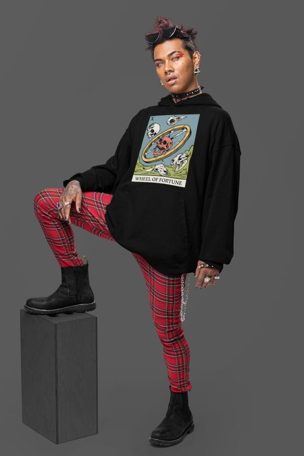 x. Wheel of Fortune Tarot Hoodie - Image 4
