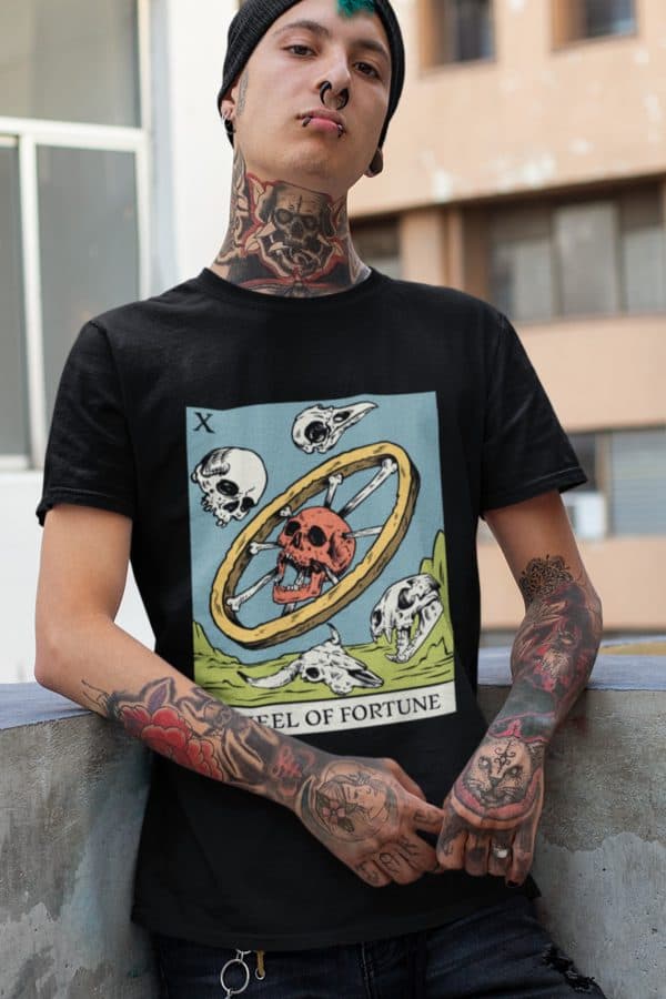 x. Wheel of Fortune Tarot Tee - Image 5