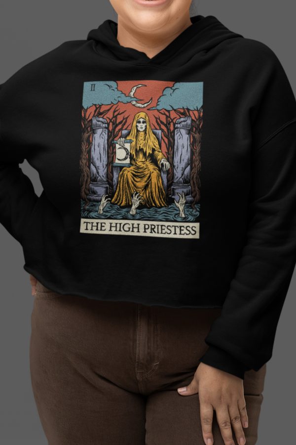 ii. The High Priestess Cropped Hoodie - Image 4