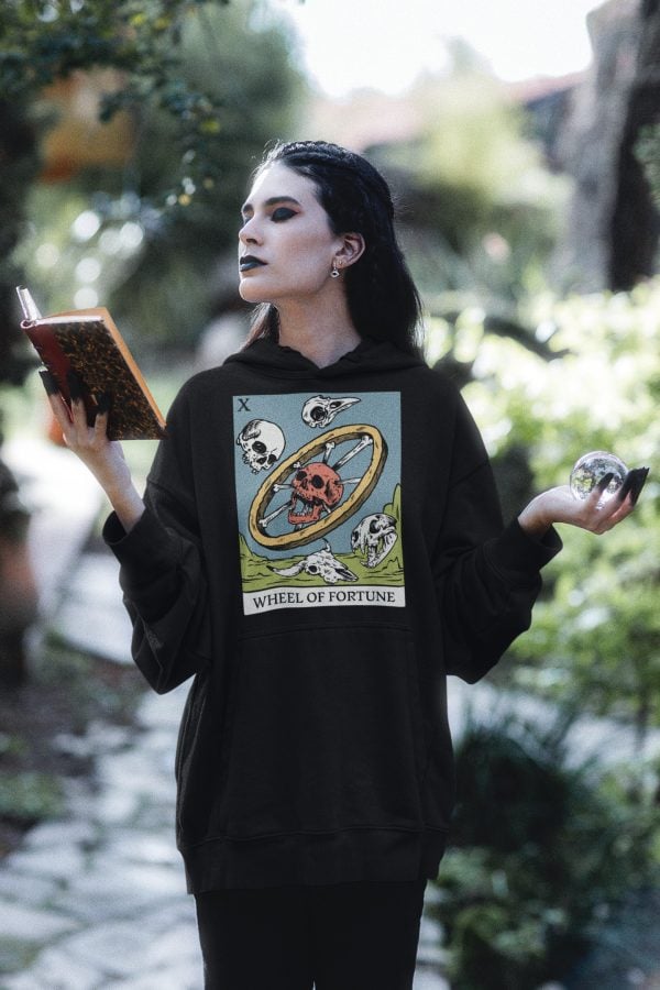 x. Wheel of Fortune Tarot Hoodie - Image 5