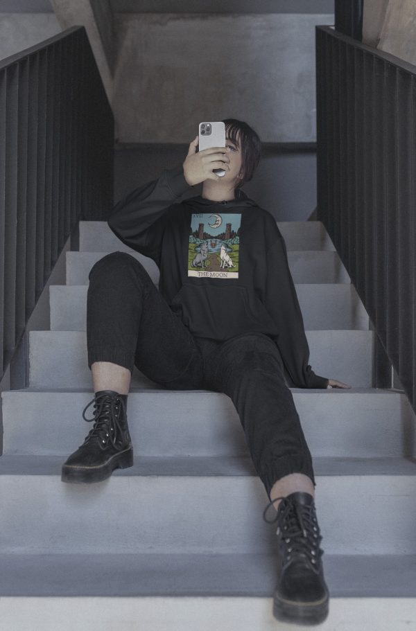 xviii. The Moon Tarot Hoodie - Image 5