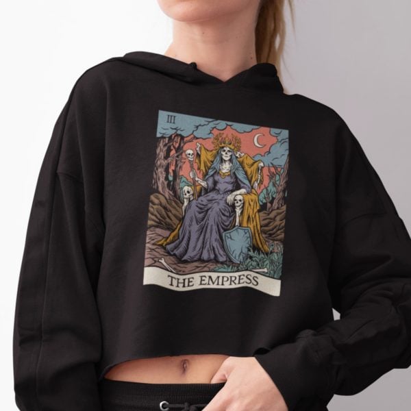 iii. The Empress Tarot Cropped Hoodie - Image 5