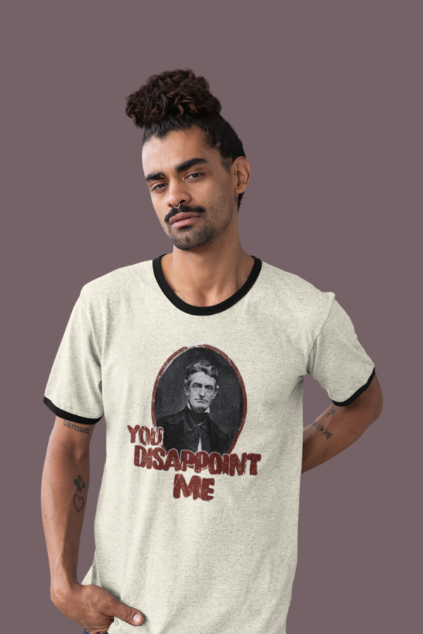 skater punk in funny john brown ringer tee